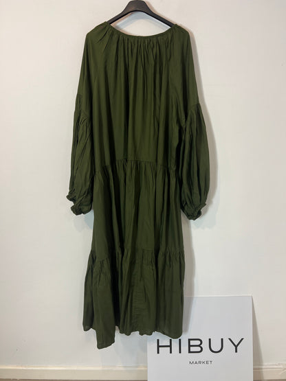 BUGANVILIA. Long green dress, size 3XL