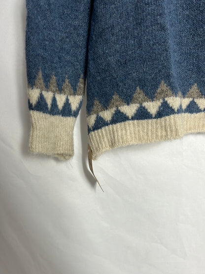 OTRAS. Jersey azul estampando . T S/M