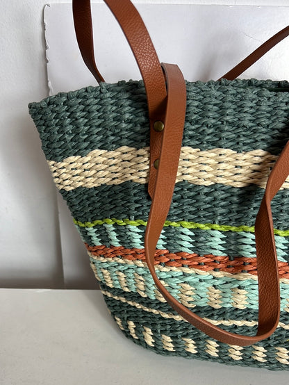 OTRAS. Cesta rafia colores