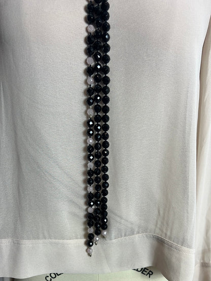 OTRAS. Collar pedreria negra y rosa