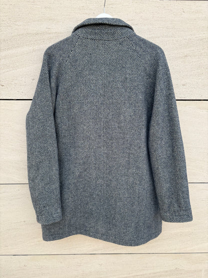 EMILE ET IDA. Chaqueta lana azul espiga