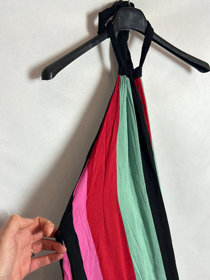 TOUCHE BARNEAIRE. Vestido largo rayas T.l