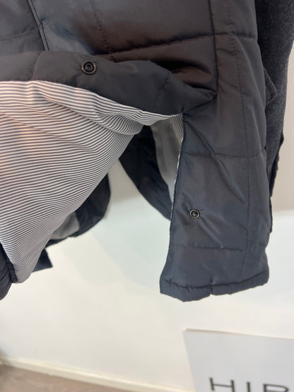 EMIDIO TUCCI. Men's blue double-textured jacket. TM