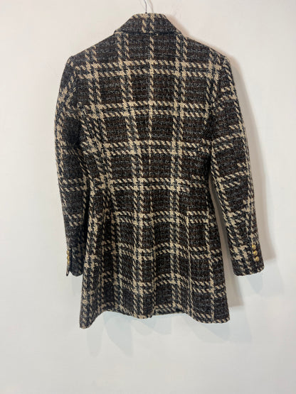ZARA. Blazer tweed pata de gallo. T S