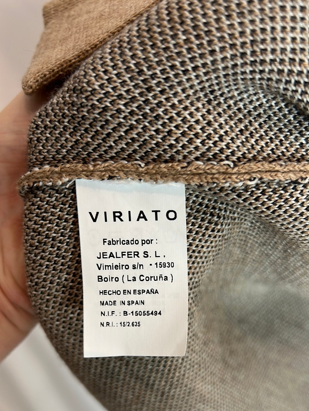 VIRIATO. Chaqueta punto jacquard T.s