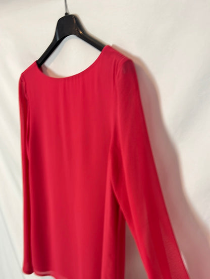 BIMANI. Blusa rosa escote espalda T S