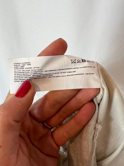 TINTORETTO. Beige linen pants T.36