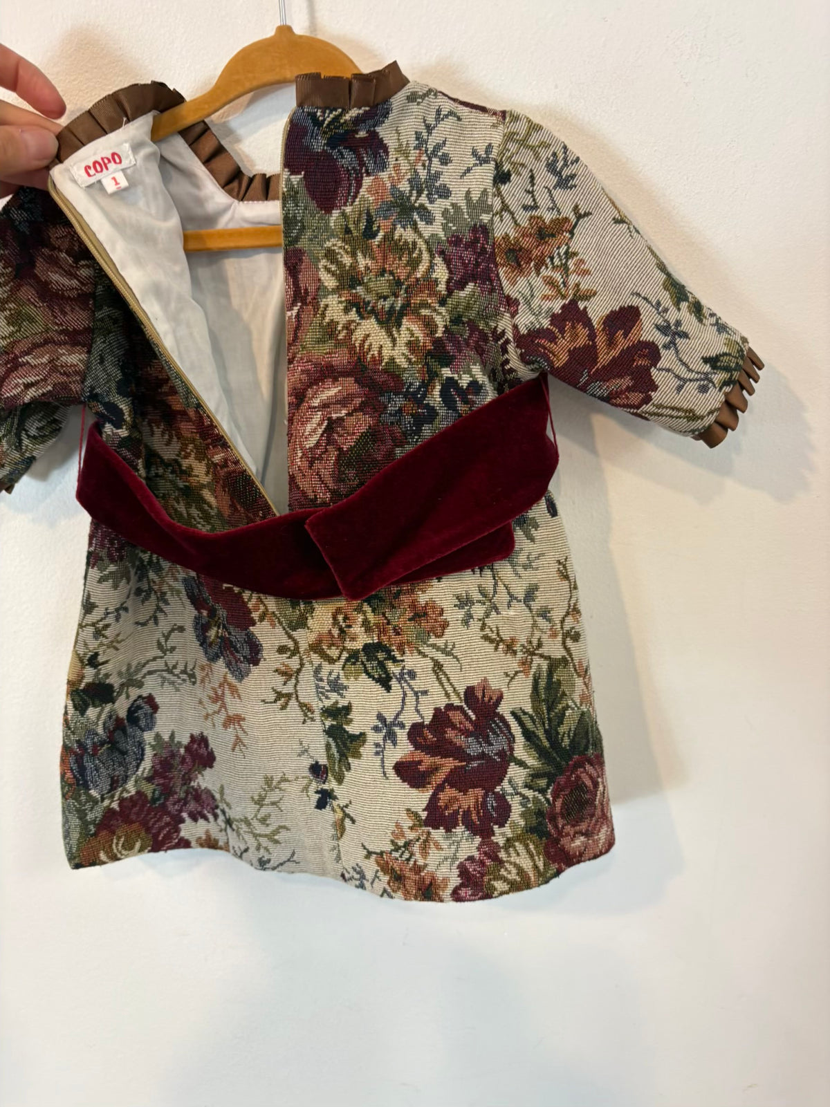 COPO CREACIONES. Vestido niña damita. T 1 año