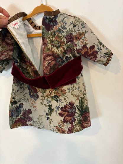 COPO CREACIONES. Vestido niña damita. T 1 año