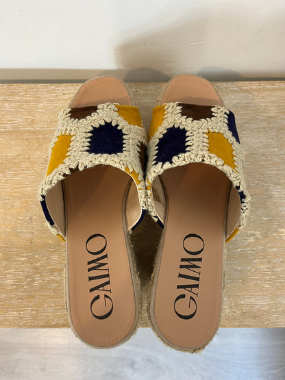 GAIMO. Sandalias esparto croché T.40