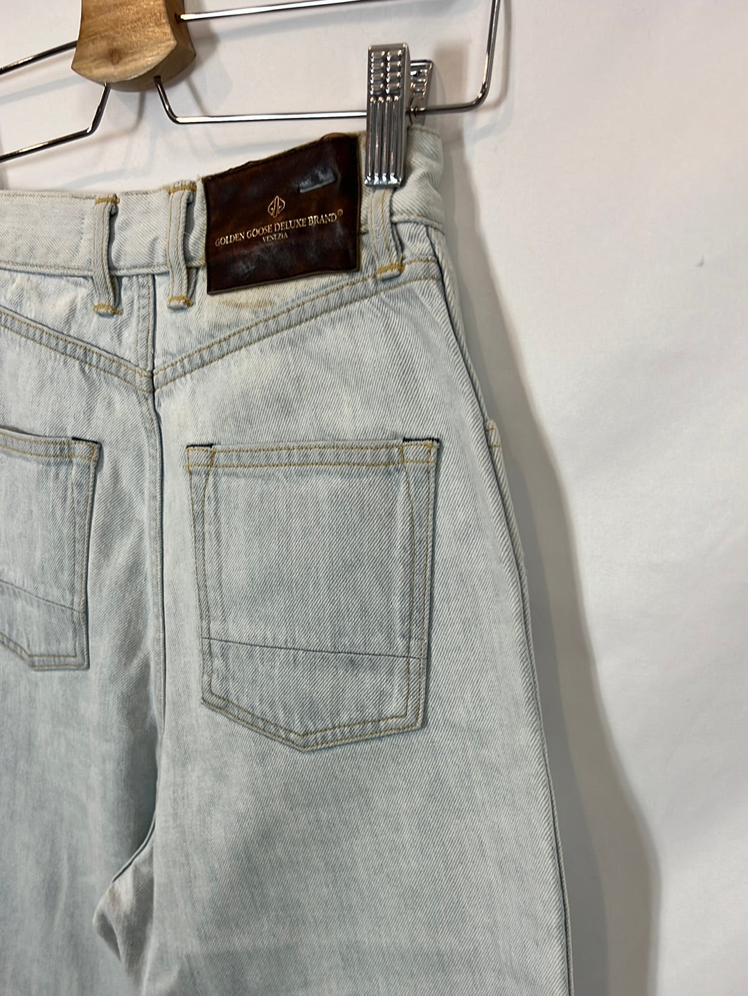 GOLDEN GOOSE. Light button-down denim. Size 25 (34)