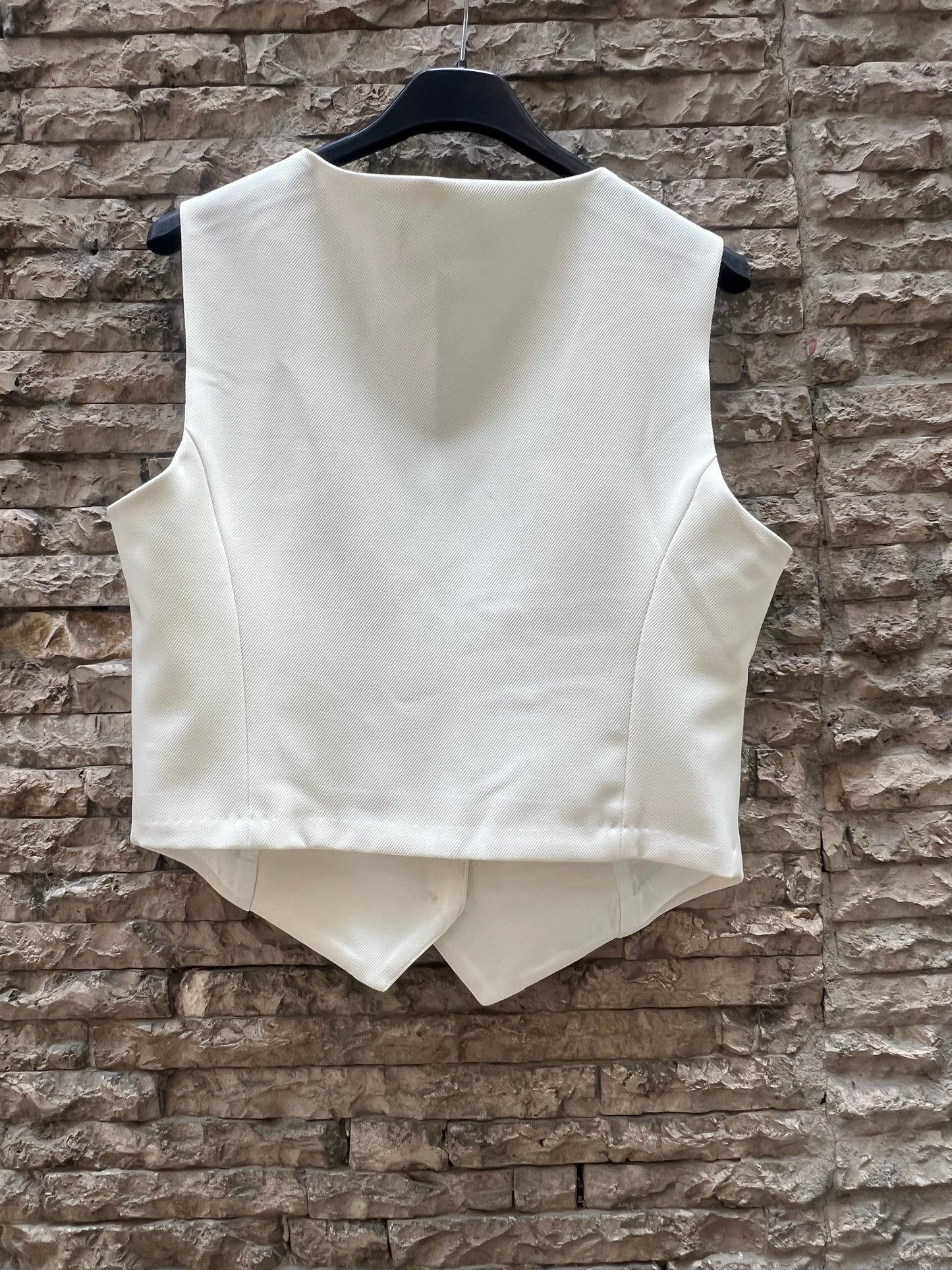 BSB COLLECTION. Chaleco blanco botones T.38