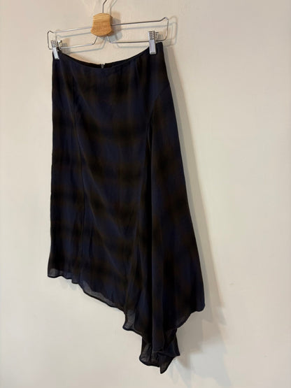 MASSIMO DUTTI. Falda midi con lana asimétrica