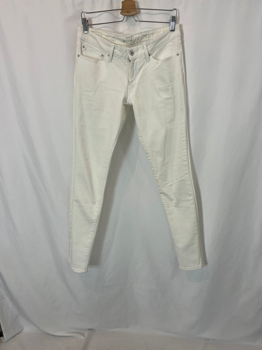 LEVI'S. Skinny white denim. T 30 (40)