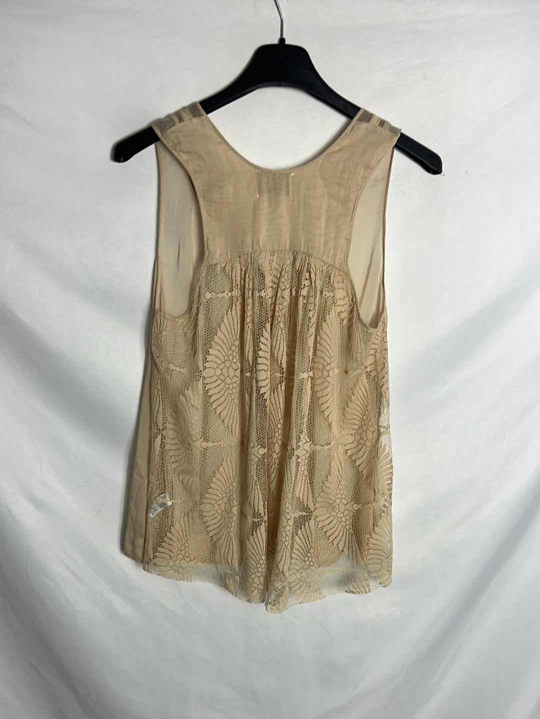 FORTE FORTE. Tan double-textured top. Size 1(S)