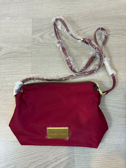 BIMBA Y LOLA. Bolso tela burdeos