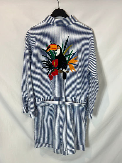 ZARA. Mono rayas tucán T.m