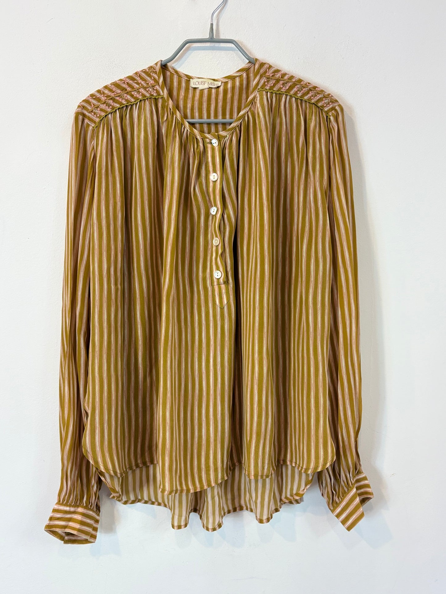 LOUISE MISHA. Blusa fluida detalle hombros