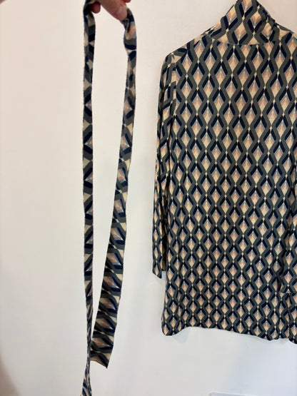 SPORTMAX. Vestido estampado geométrico punto