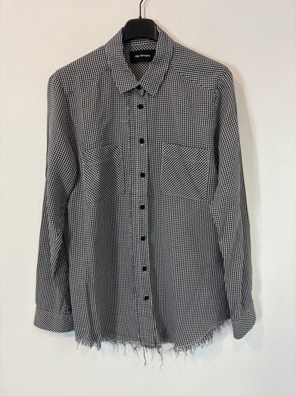 THE KOOPLES. Camisa cuadros detalles flecos. T XS