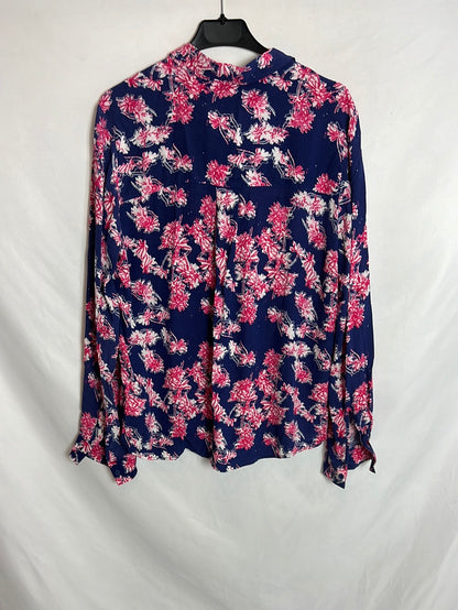 &OTHER STORIES. Blusa fluida azul estampada. T 38