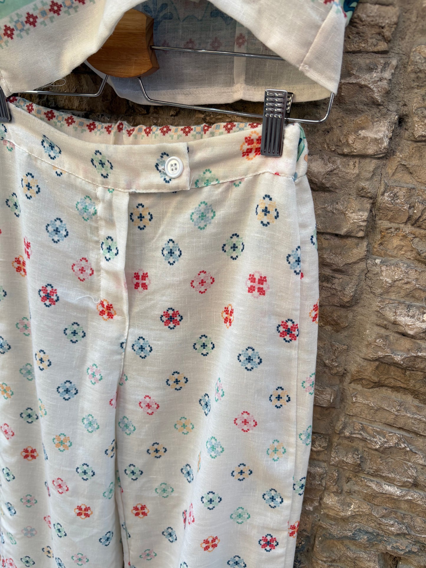 Conjunto top y pantalón estampado