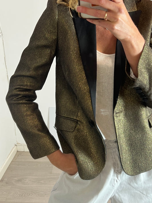 ZADIG&VOLTAIRE. Blazer hilos brillo. T 36