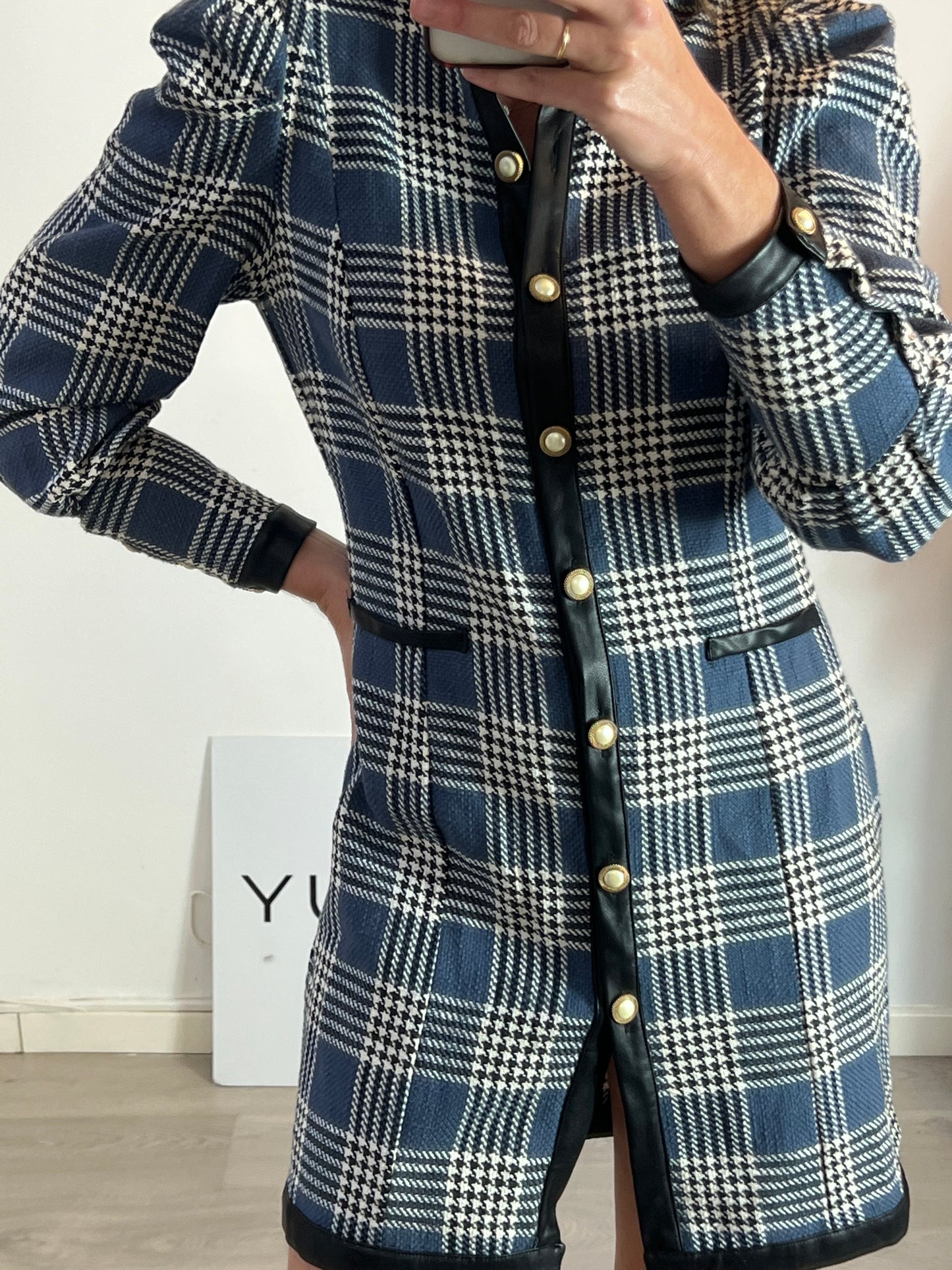 BIMANI. Houndstooth jacket/dress size 38