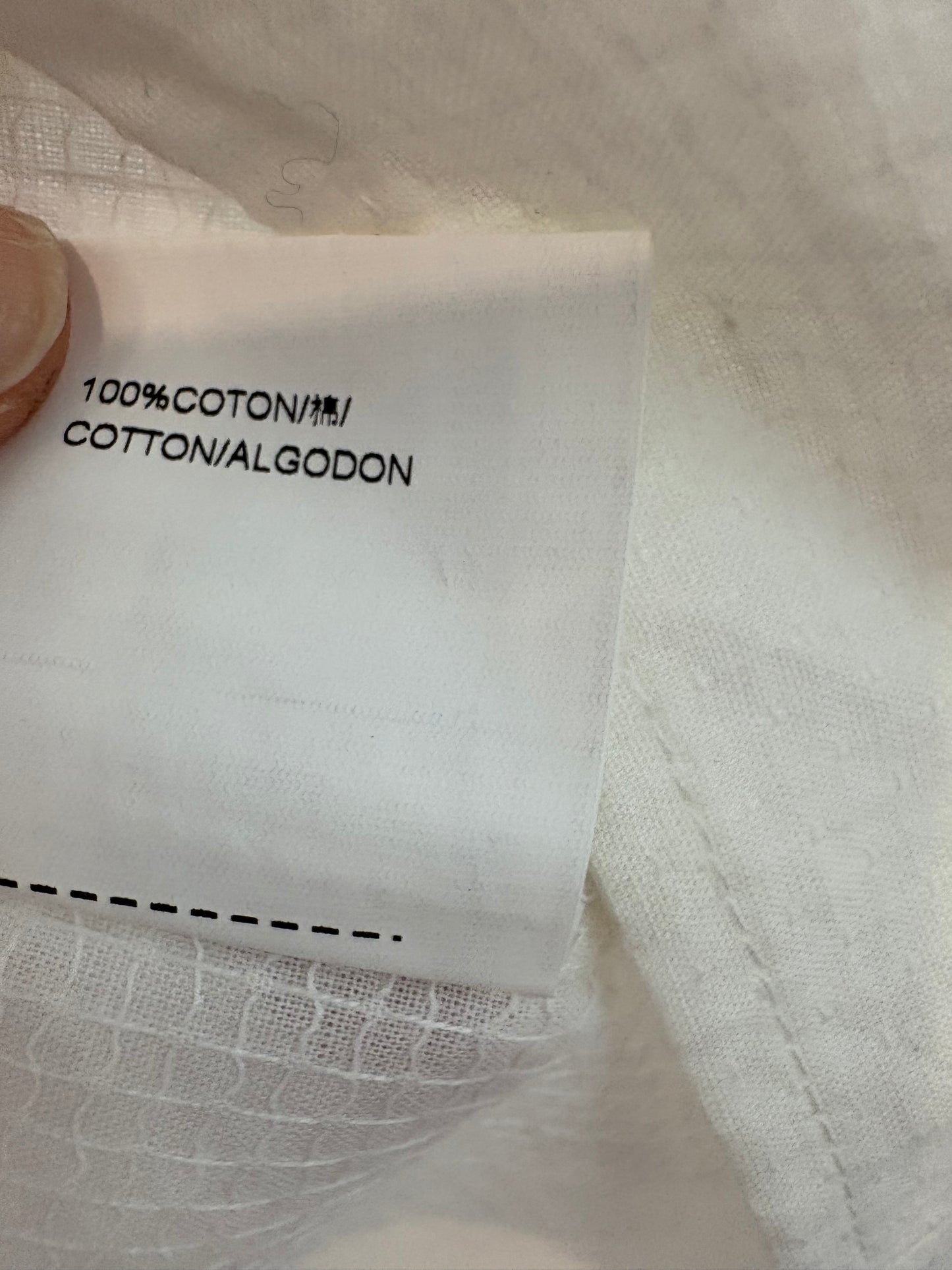 WHITE&amp;ONE. White cotton top. Size XS