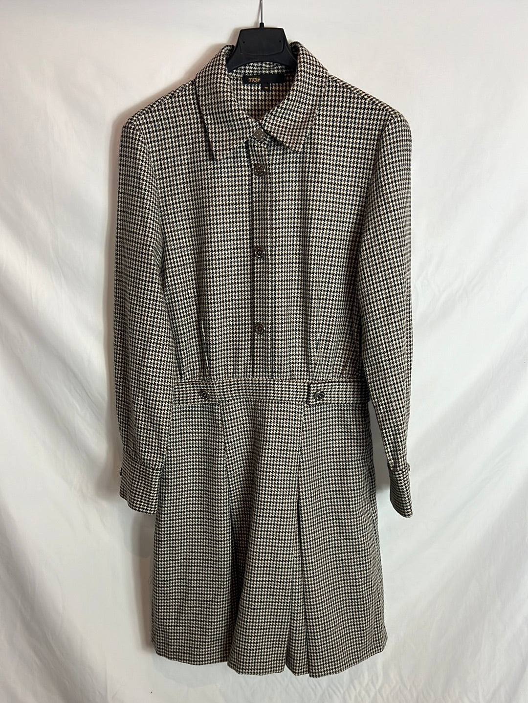 MAJE. Houndstooth dress. Size 38