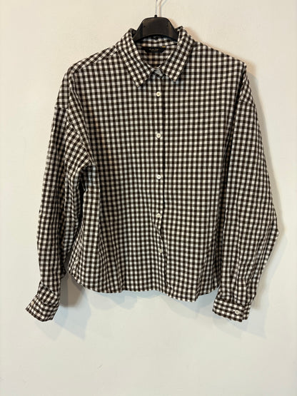 MASSIMO DUTTI. Camisa vichy marrón