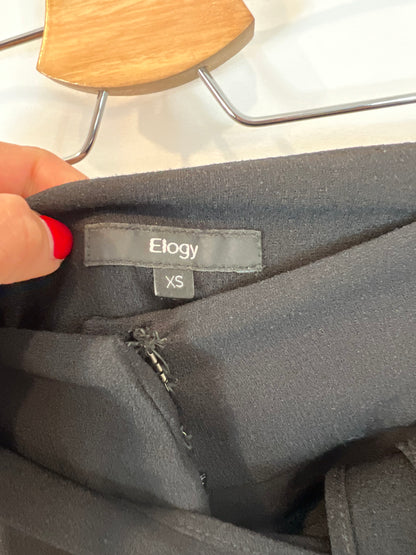 ELOGY. Flowy black wide-leg trousers T.xs