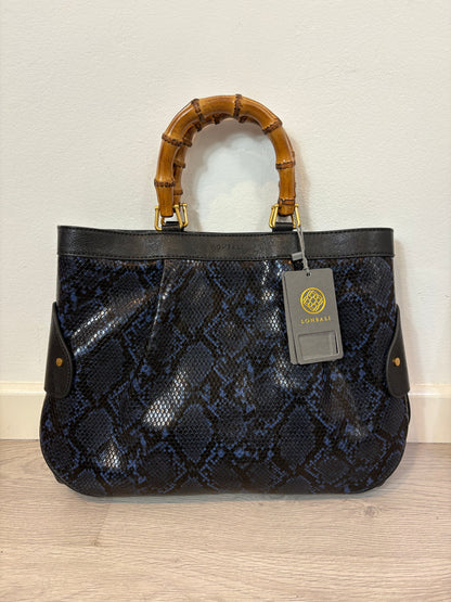 LONBALI. Bolso mediano snake print