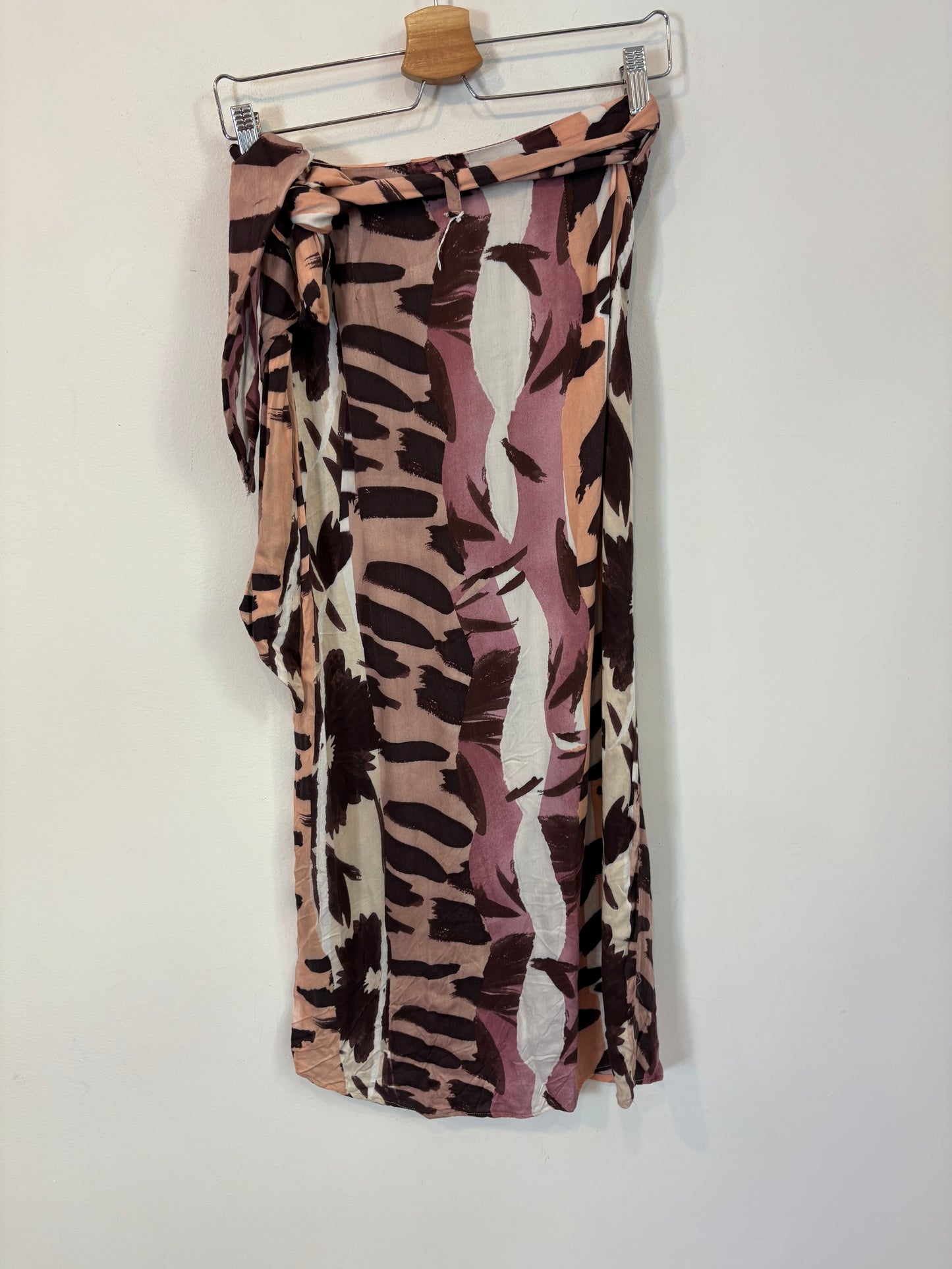 OYSHO. Falda  pareo estampada. T S