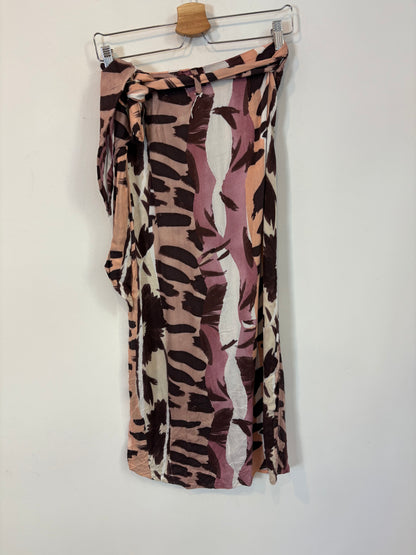 OYSHO. Falda  pareo estampada. T S