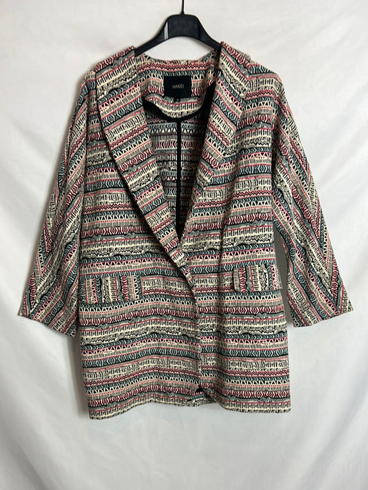 HACKEI. Chaqueta textura estampada. T M