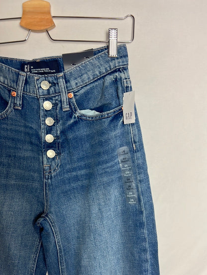 GAP. Pantalón ancho denim T.26(36)