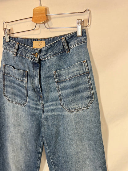 SESSUN. Pantalón denim culotte T.38