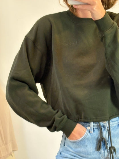 ZARA. Flowy green trousers T.xs