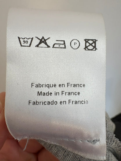 SANDRO. Vestido doble textura detalle joya