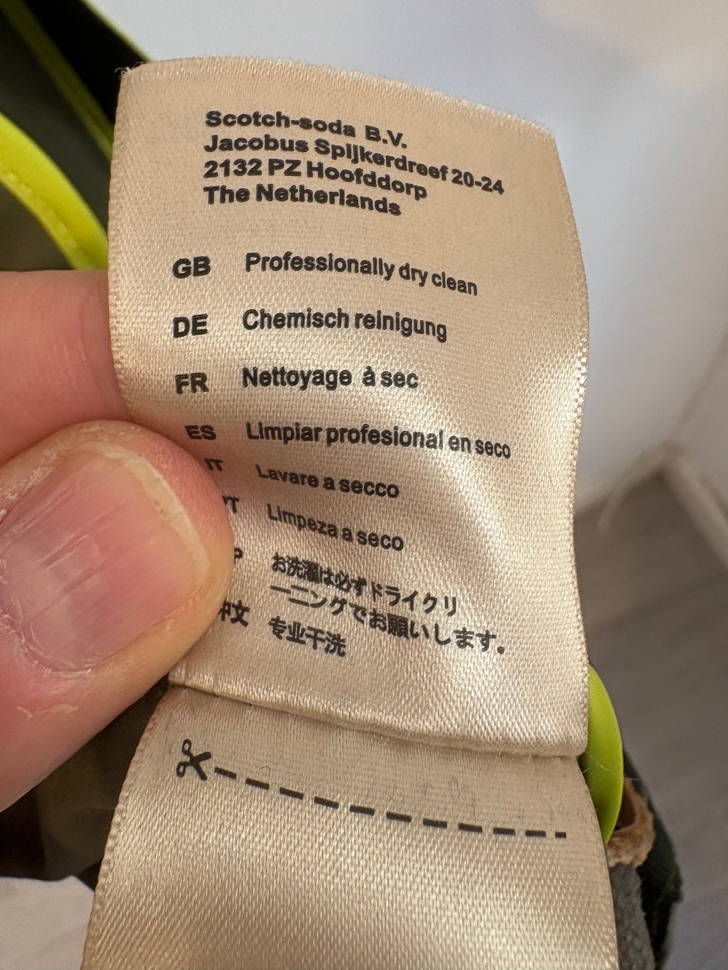 SCOTCH &amp; SODA. Green parka with removable hood. Size 1 (S)