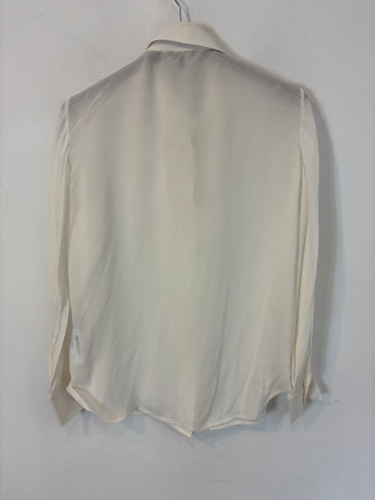 MASSIMO DUTTI. Blusa fluida volante