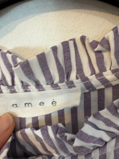 AMEÉ. Blusa  rayas malva