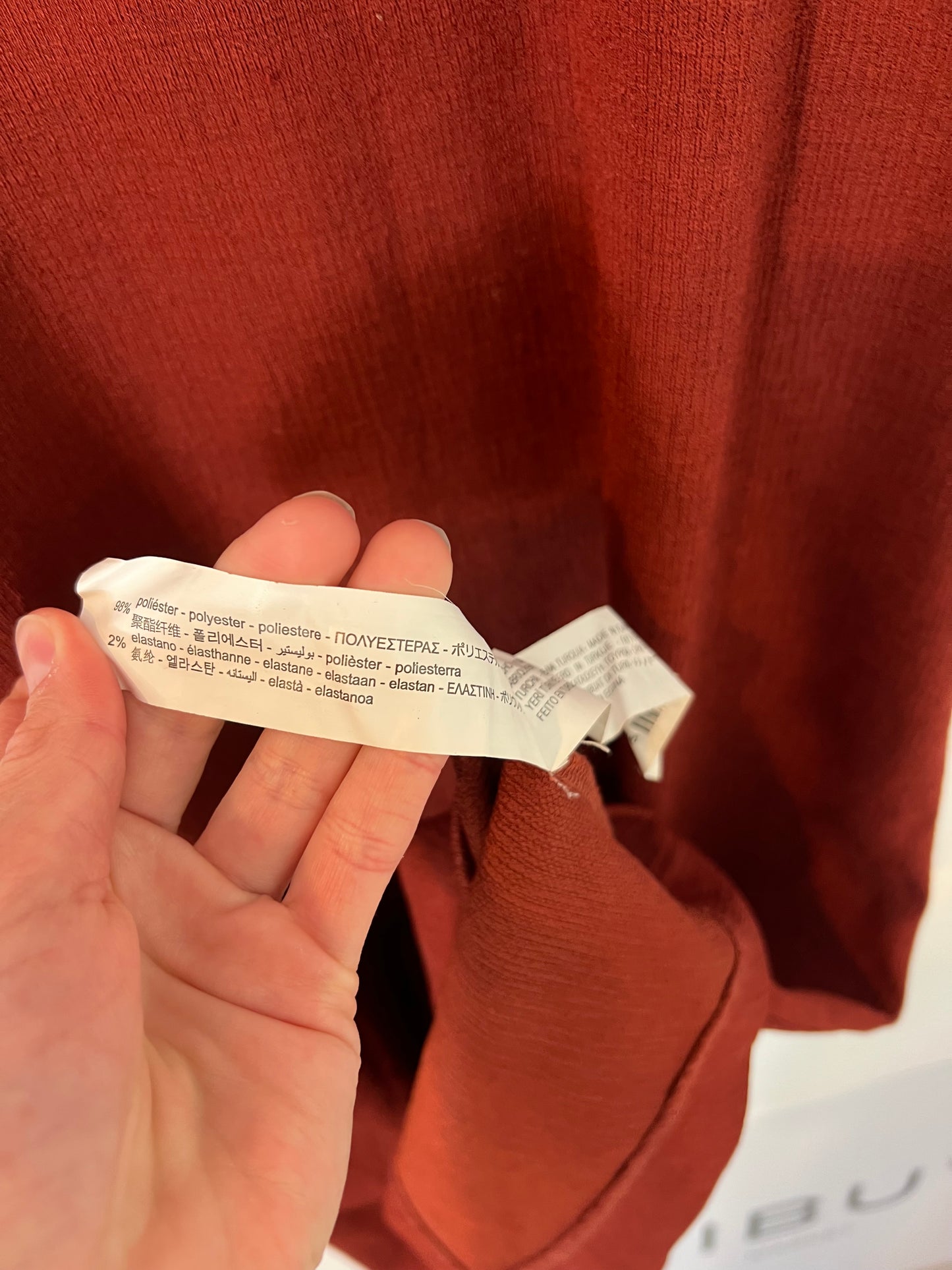 ZARA. Vestido teja botones espalda T.s