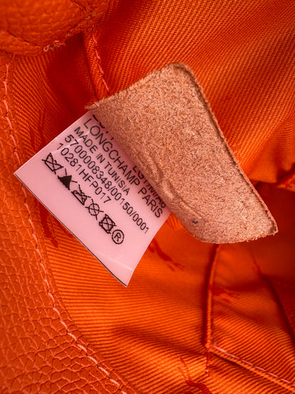 LONGCHAMP. Bolso naranja de hombro