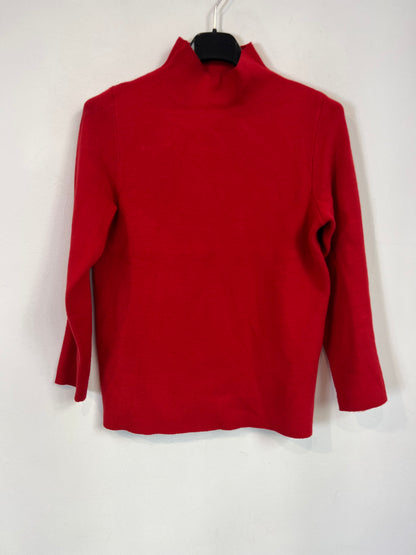 VERO MODA. Jersey rojo cuello perkins T.xs