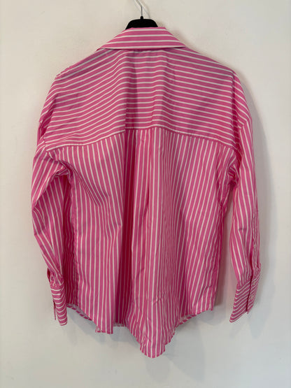 ZARA. Camisa rosa rayas