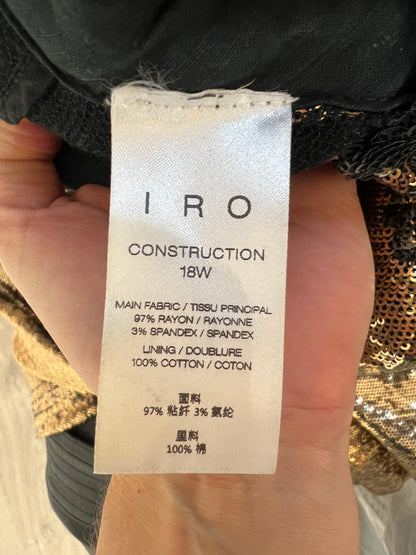 IRO. Pantalón largo lentejuelas T.36