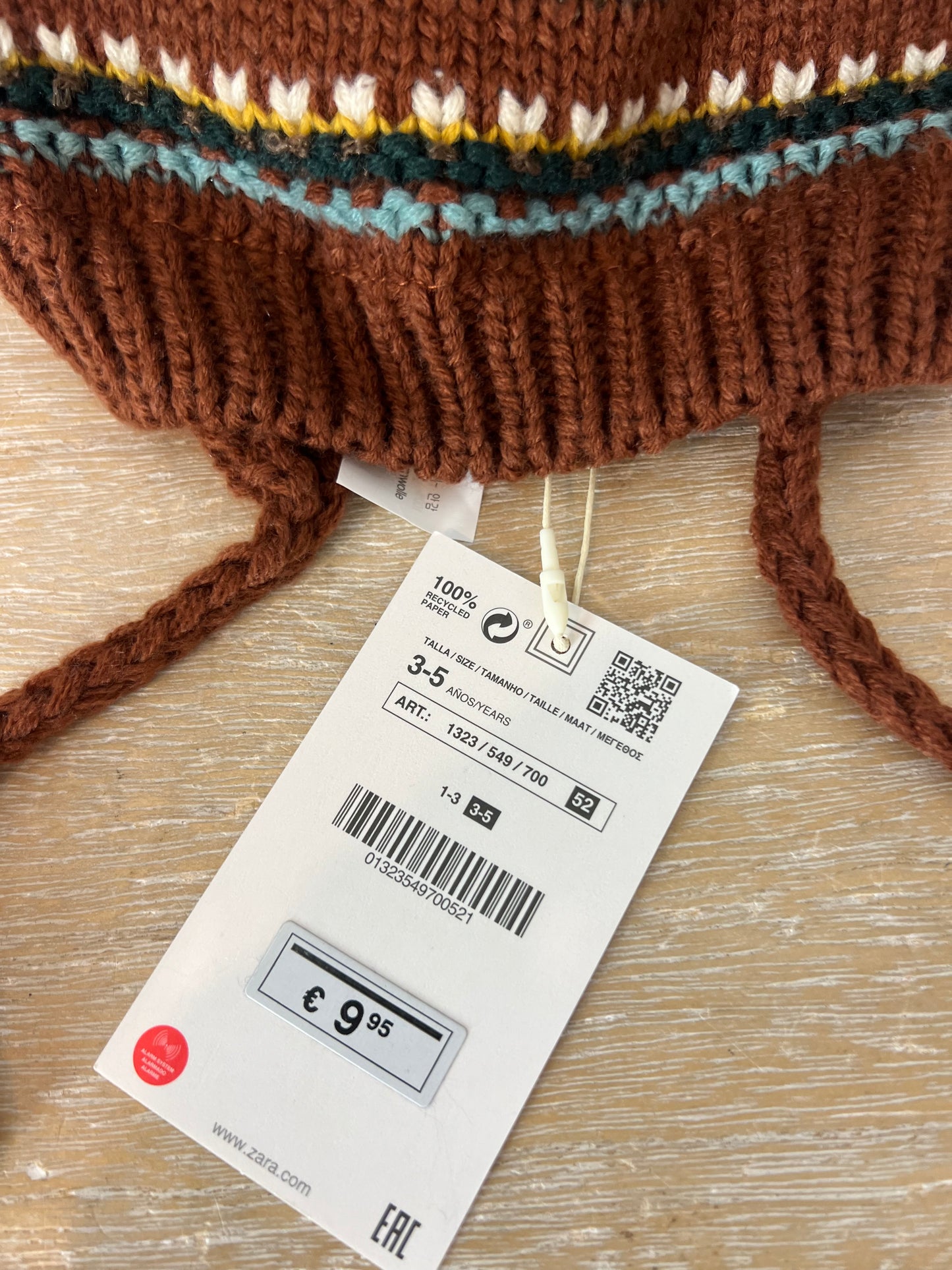 ZARA. Brown Greek hat. Size 3-5 years