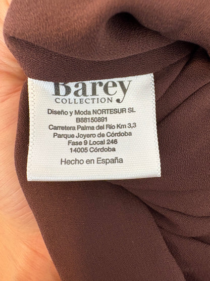 BAREY. Vestido largo estampado flores